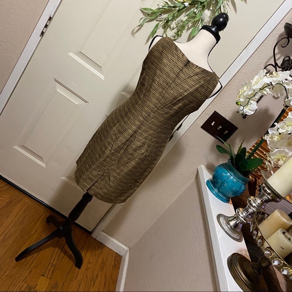 Vintage LoisSnyder Dani Max Petite Rust Midi Dress - Picture 11 of 12